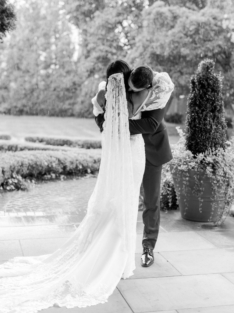 Korab Idrizi with his wife on their wedding day